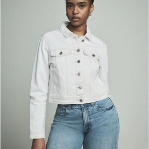 Classic White Denim Jacket